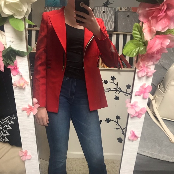 Red light blazer type jacket - Picture 2 of 3